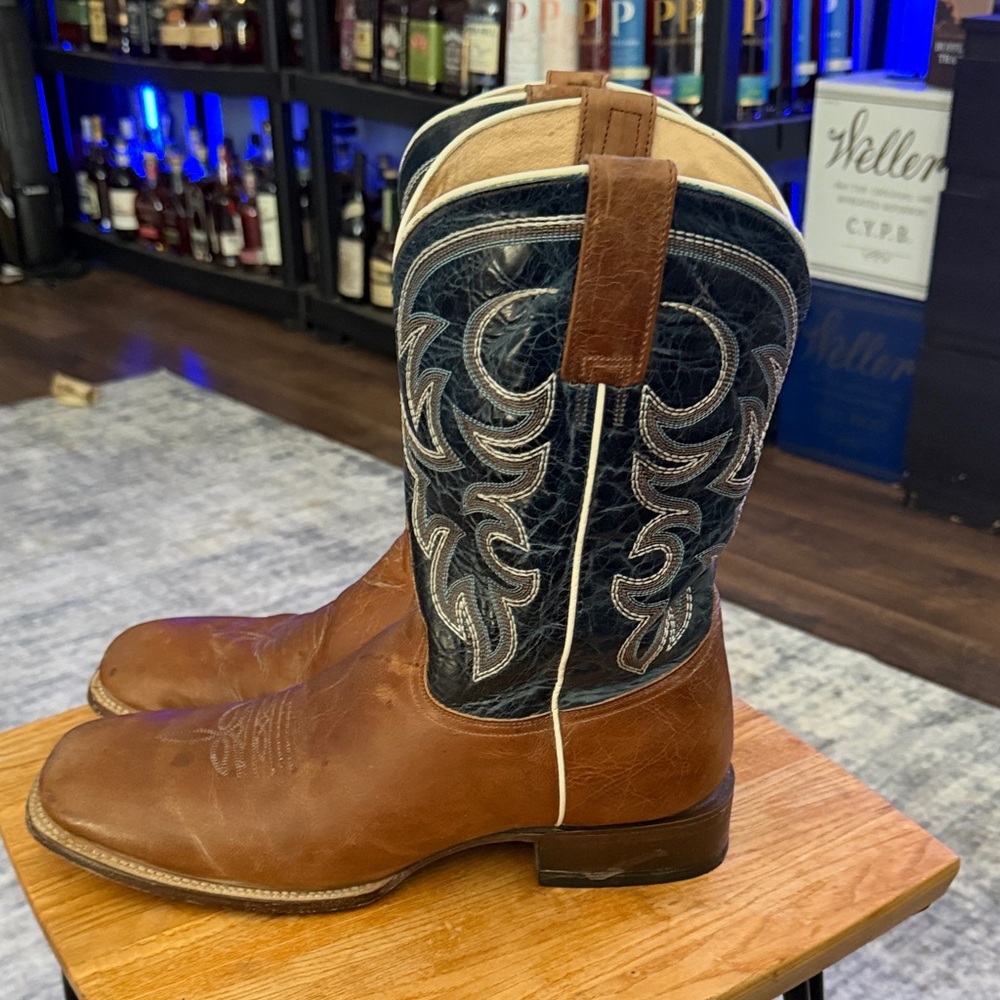 Roper Brown and Navy Western Boots